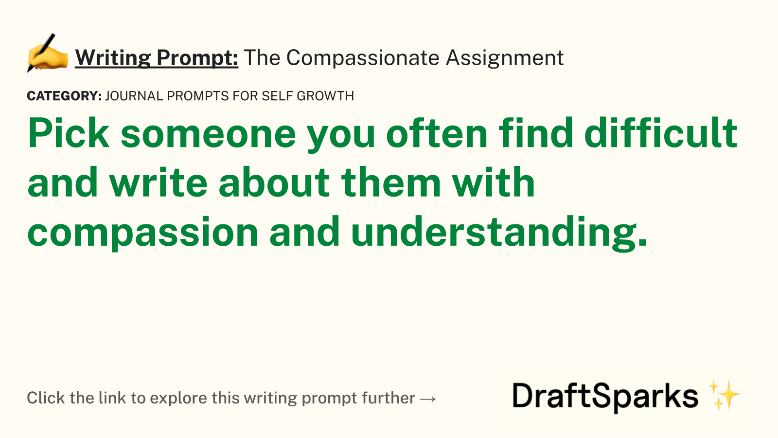The Compassionate Assignment