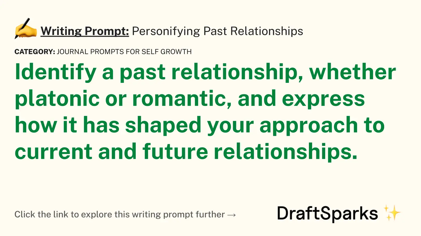 Personifying Past Relationships