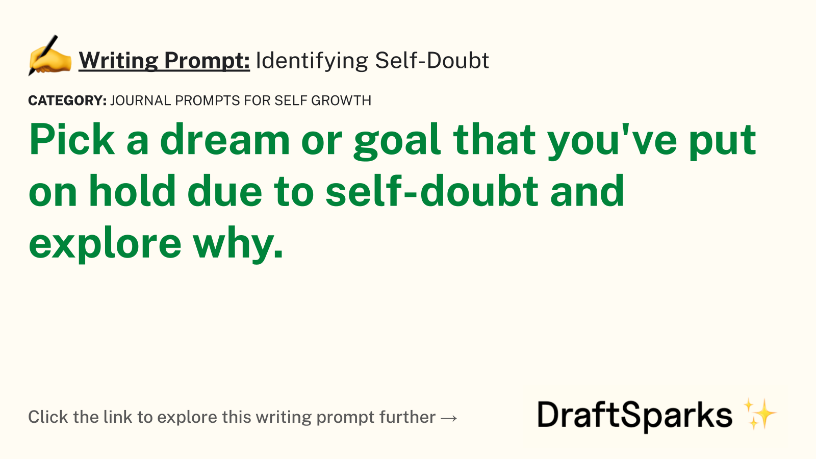 Identifying Self-Doubt