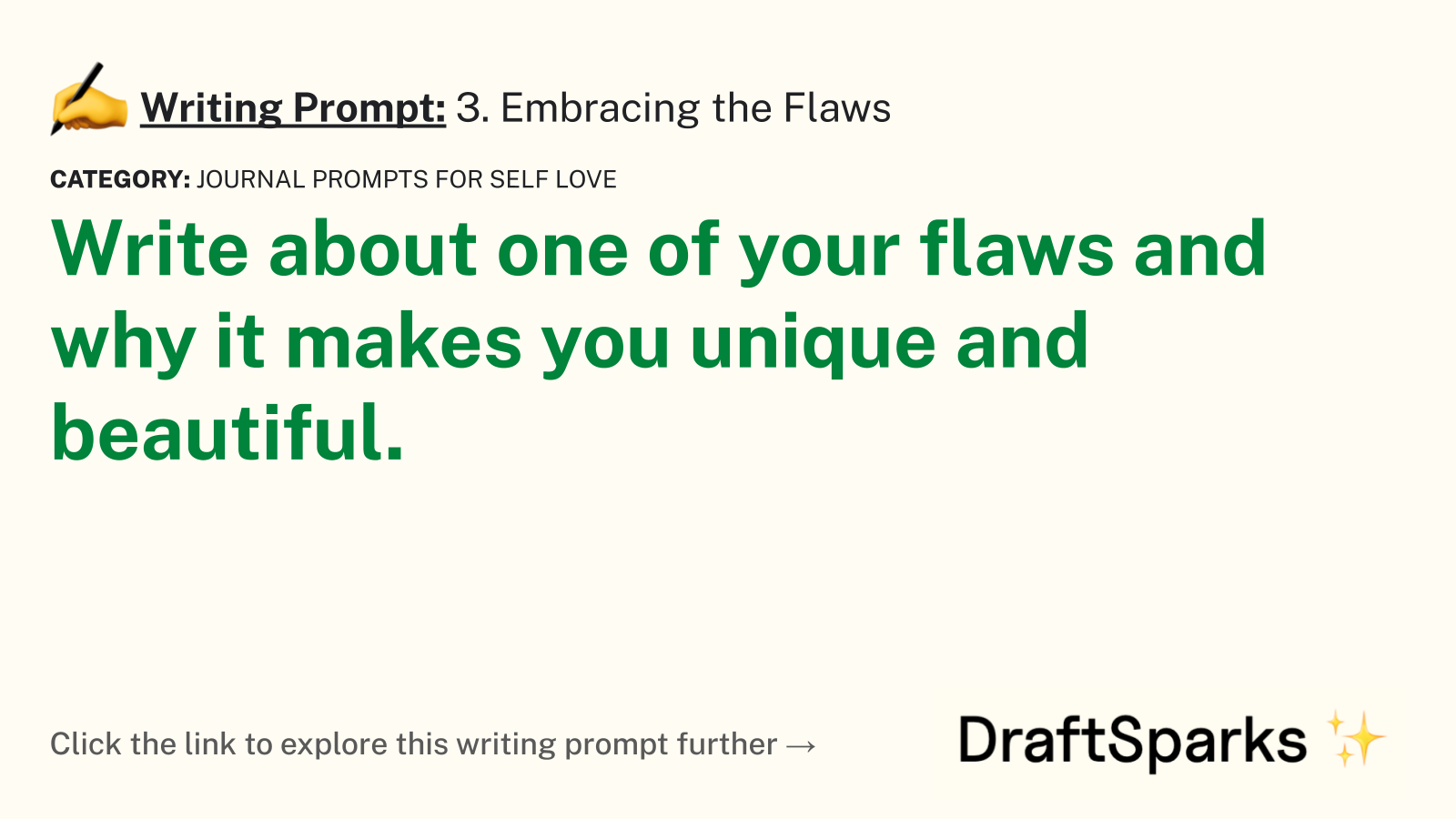 3. Embracing the Flaws