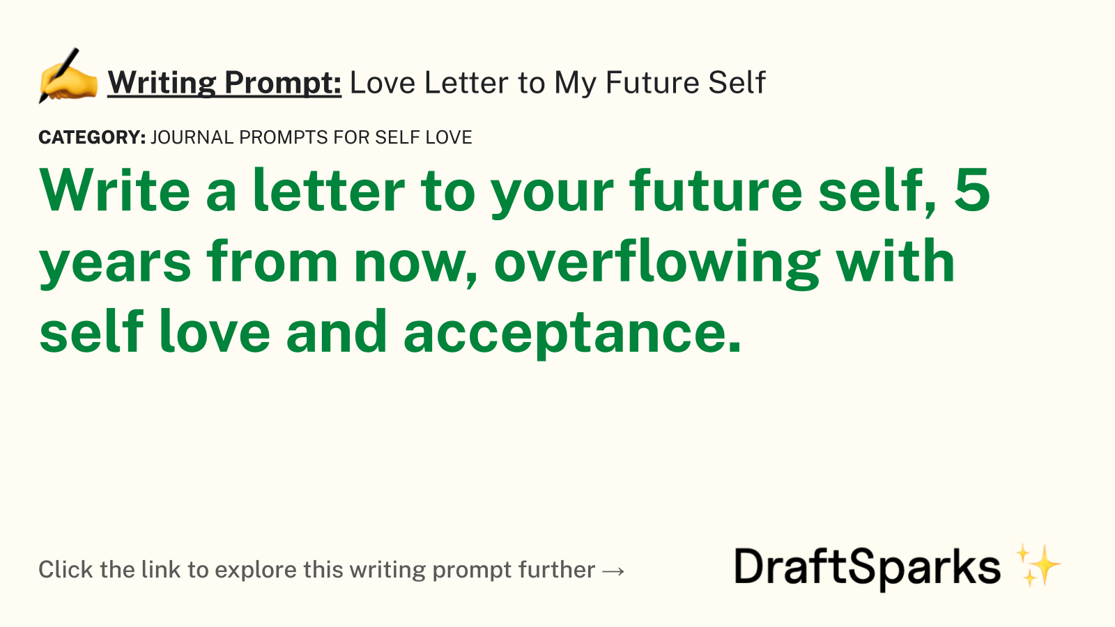 Love Letter to My Future Self