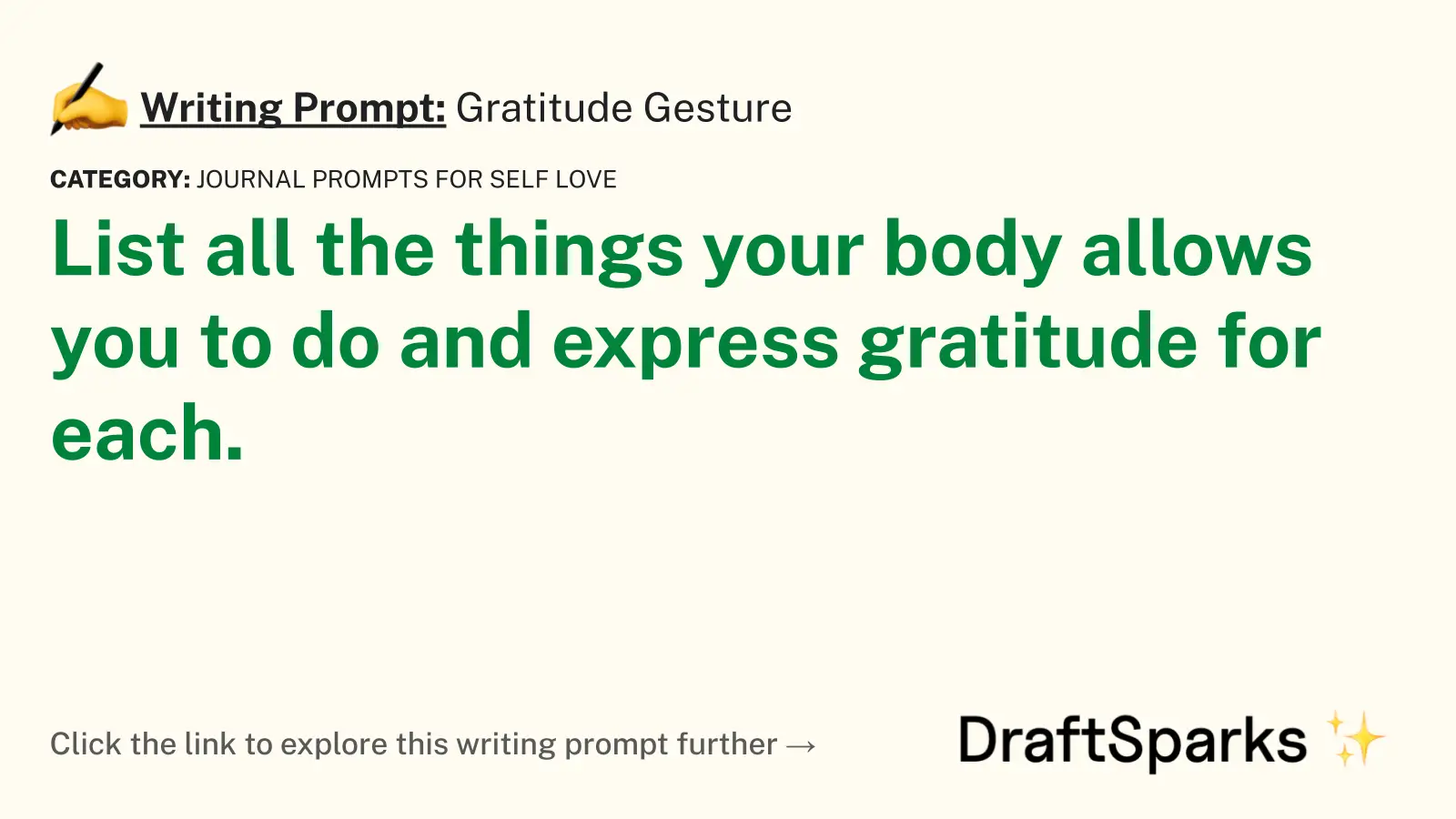Gratitude Gesture