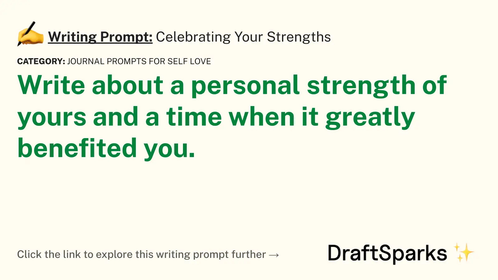 Celebrating Your Strengths