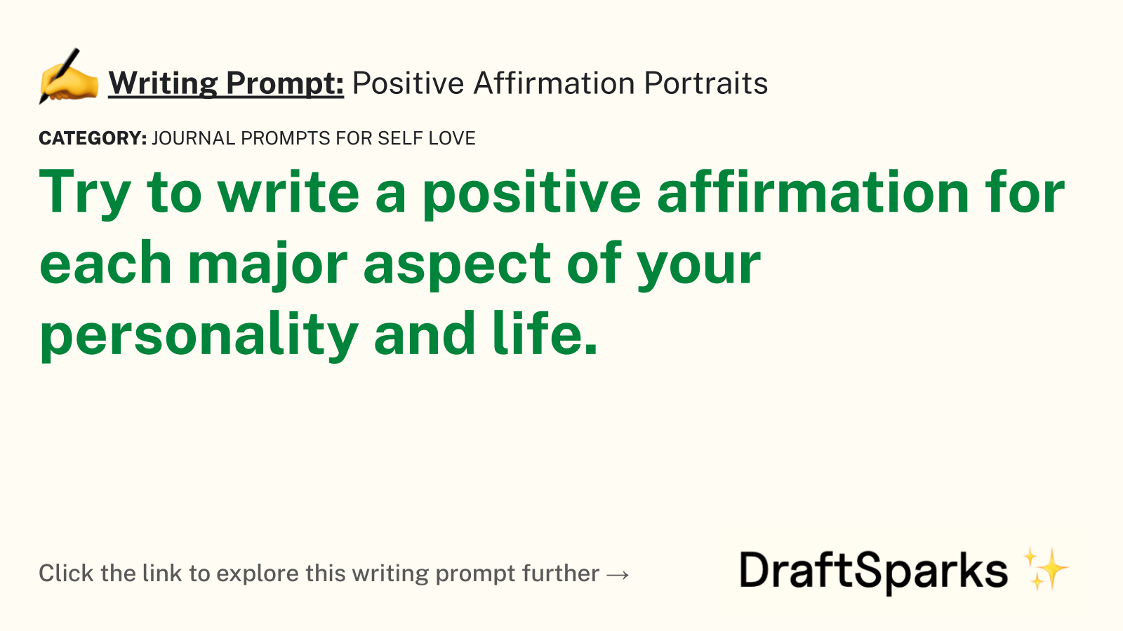 Positive Affirmation Portraits