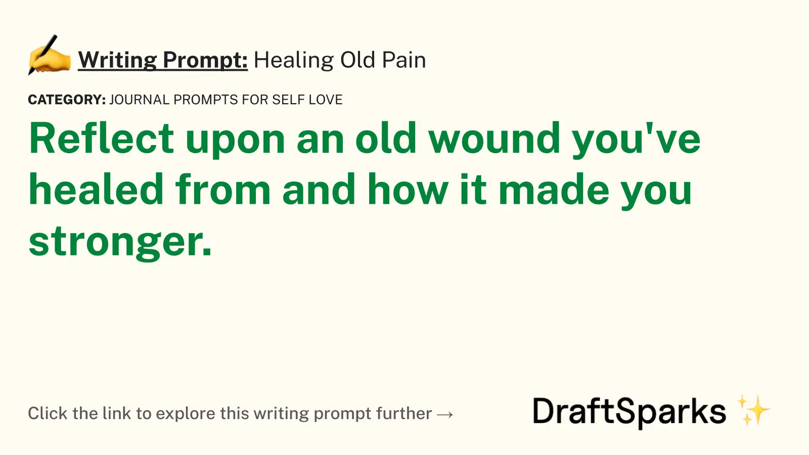 Healing Old Pain