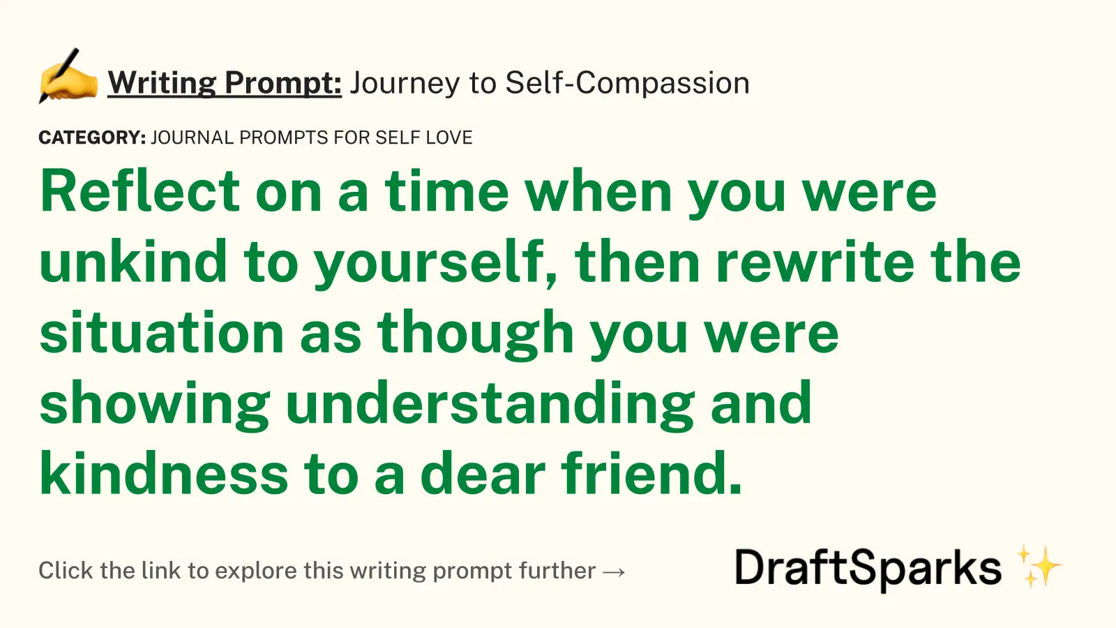 Journey to Self-Compassion