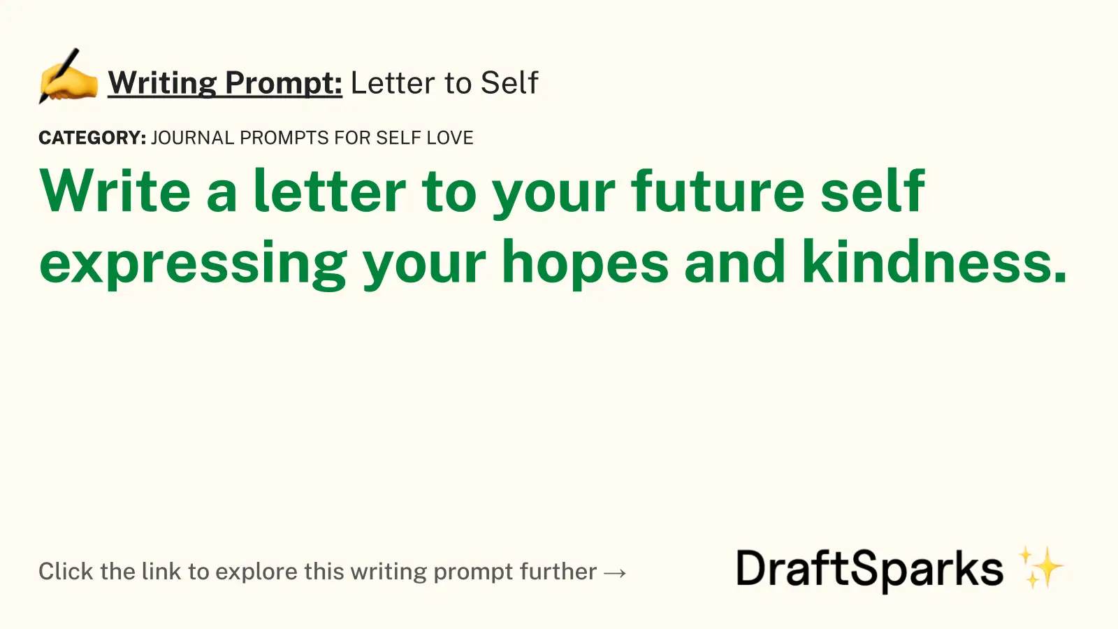 Letter to Self