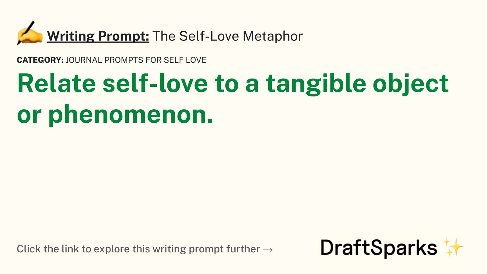 The Self-Love Metaphor
