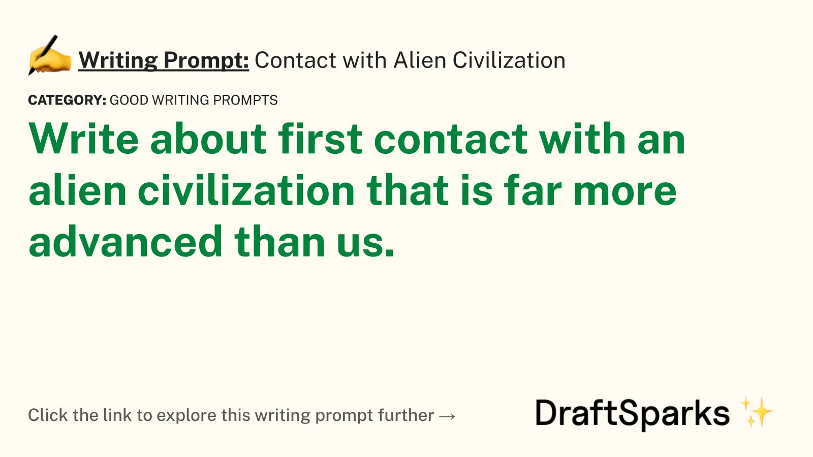 Contact with Alien Civilization