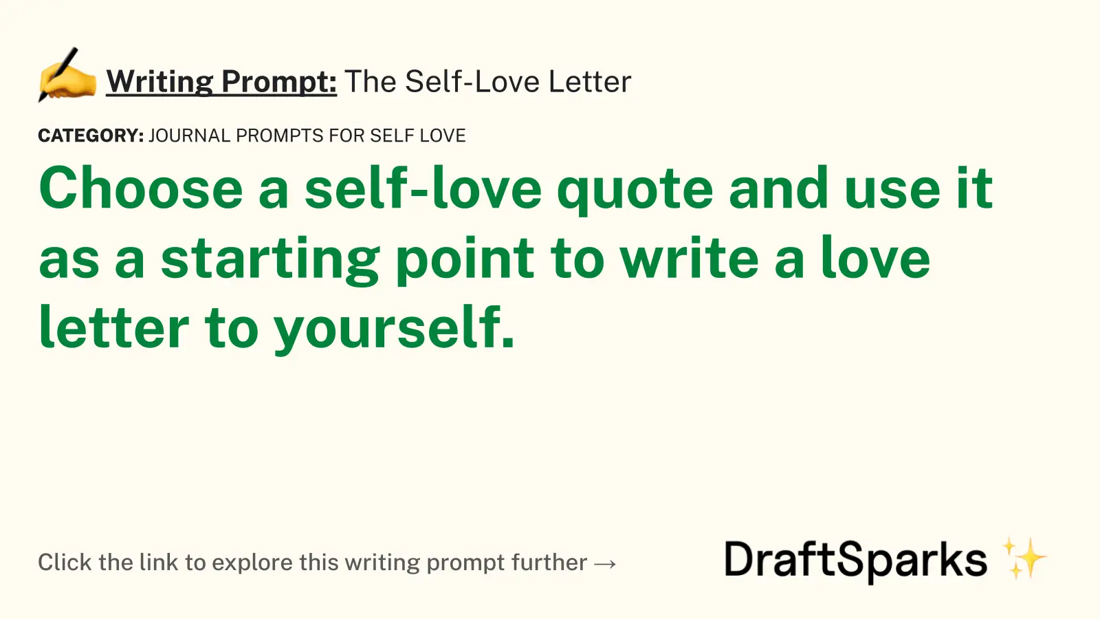 The Self-Love Letter