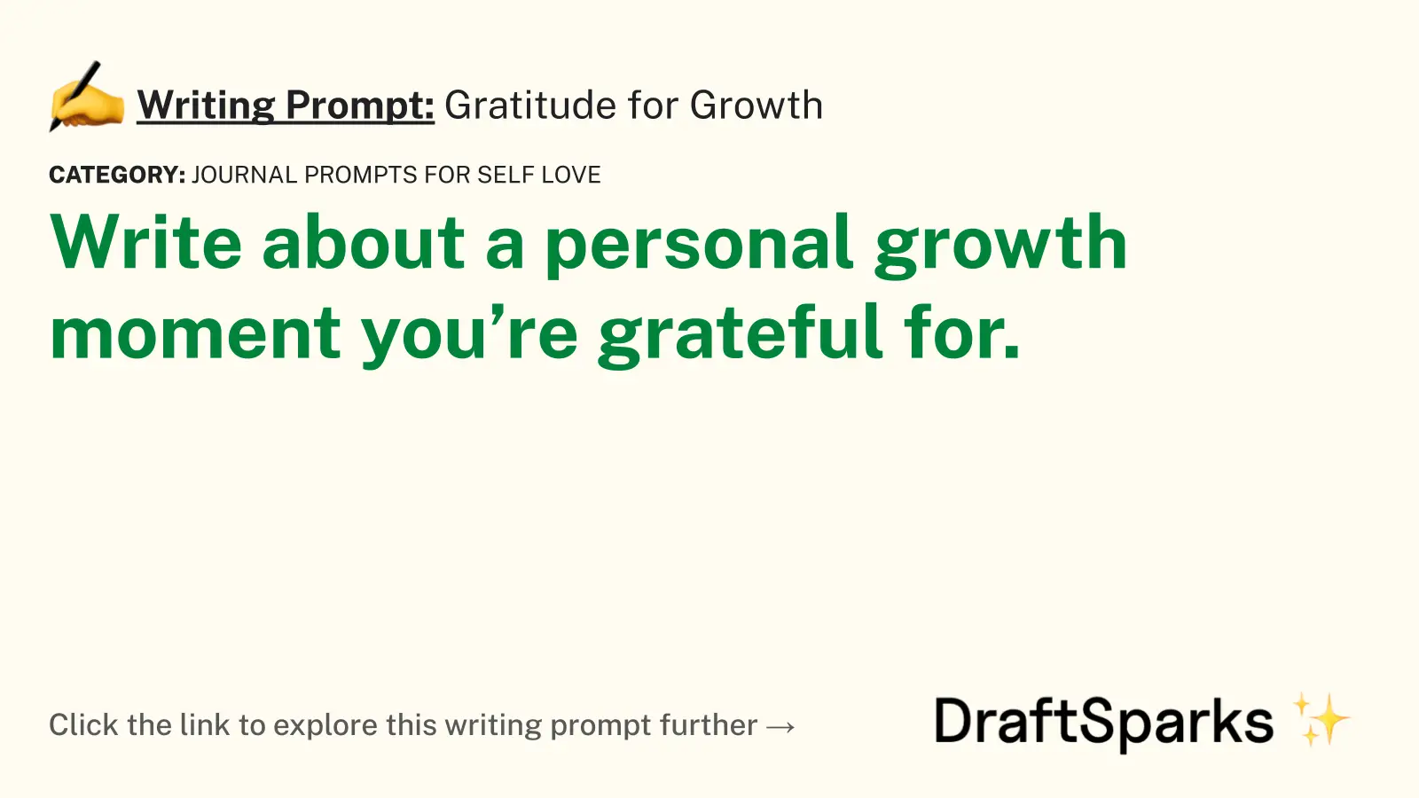 Gratitude for Growth