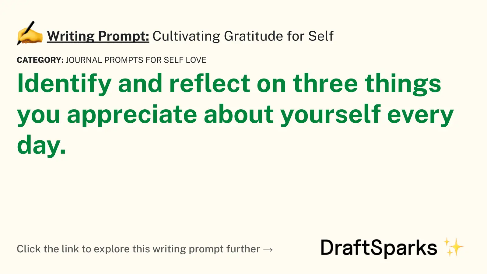 Cultivating Gratitude for Self