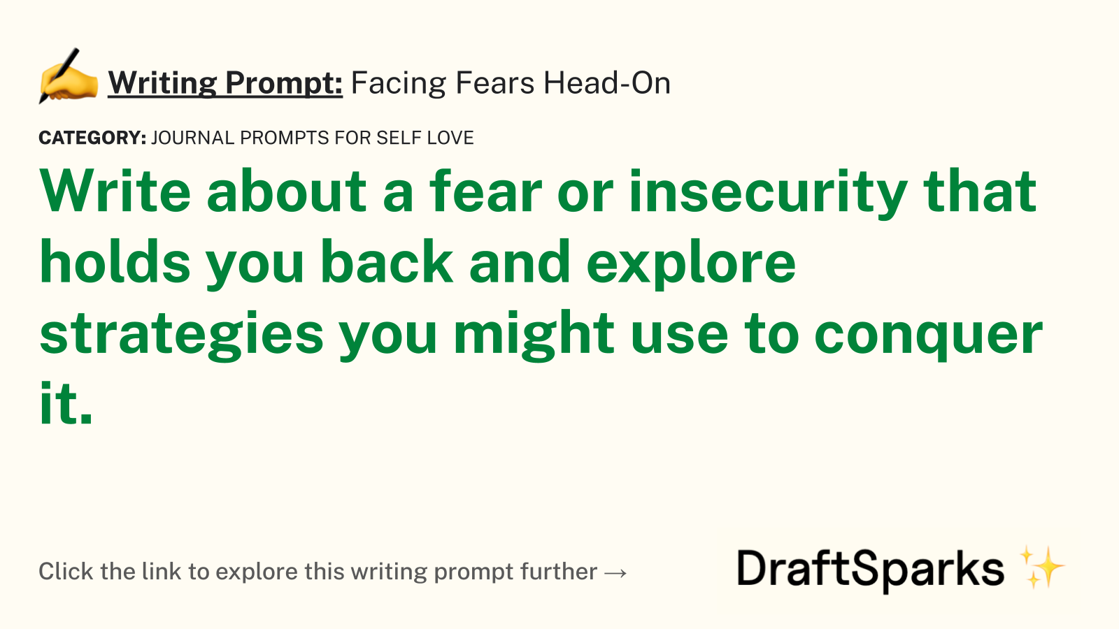 Facing Fears Head-On