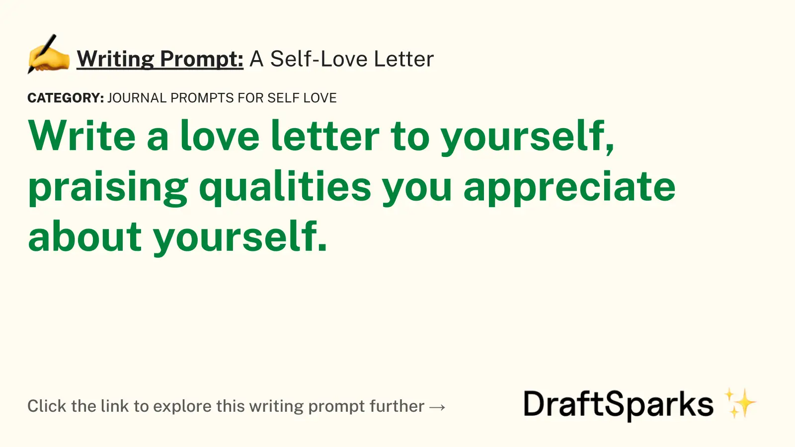 A Self-Love Letter