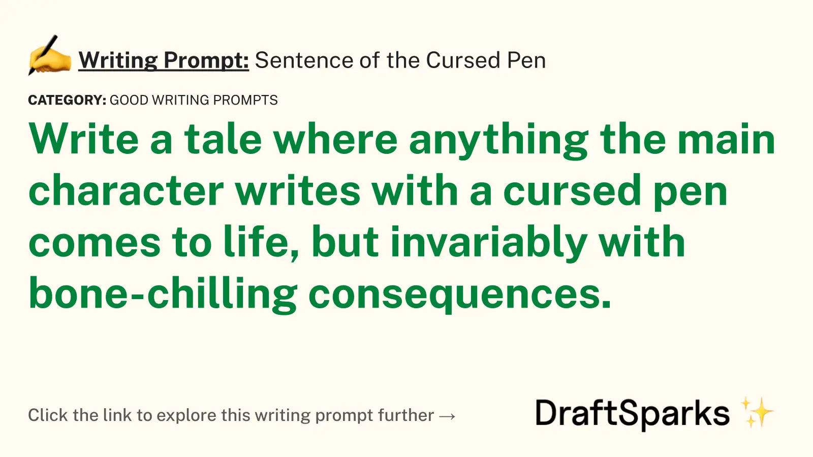 Sentence of the Cursed Pen