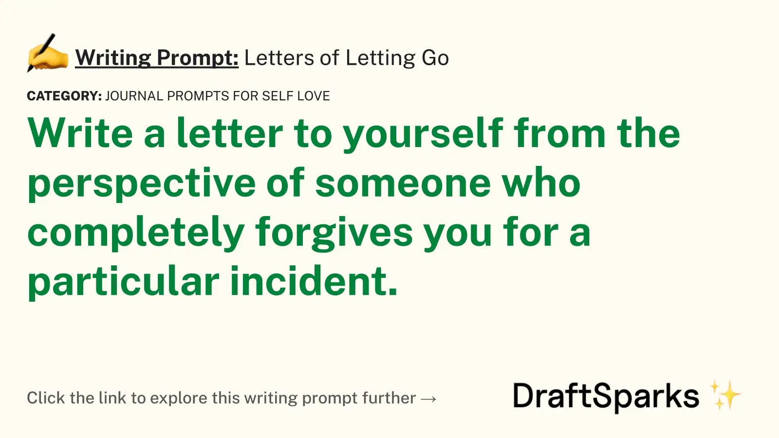 Letters of Letting Go