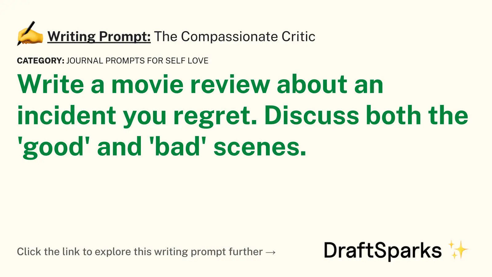 The Compassionate Critic