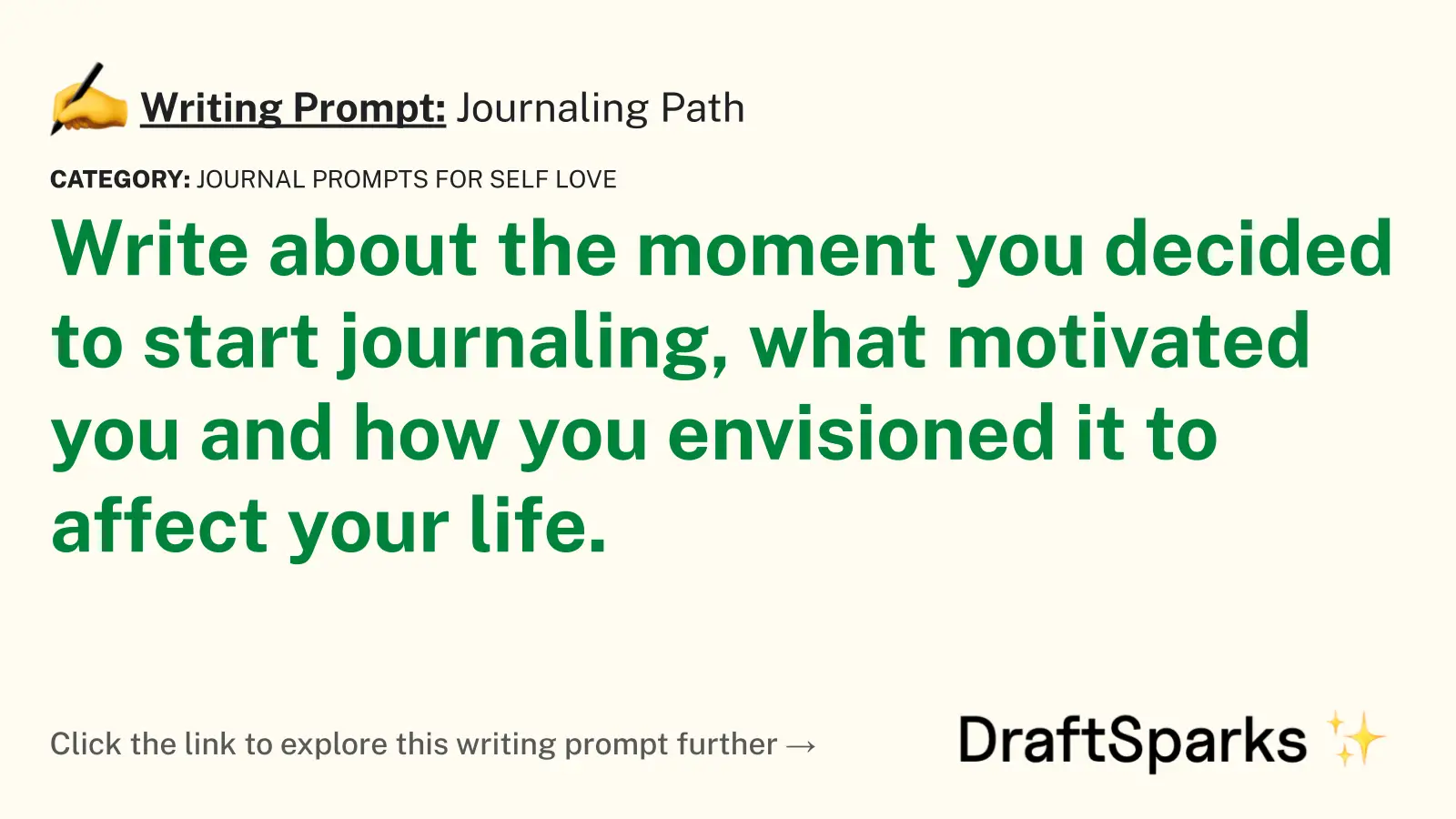 Journaling Path