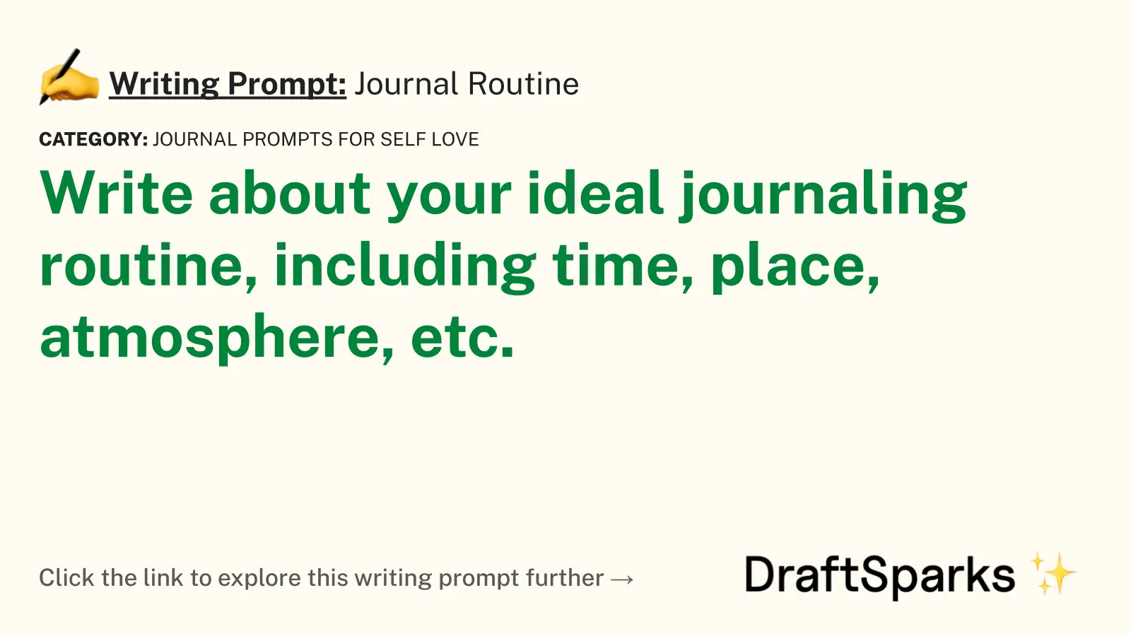 Journal Routine