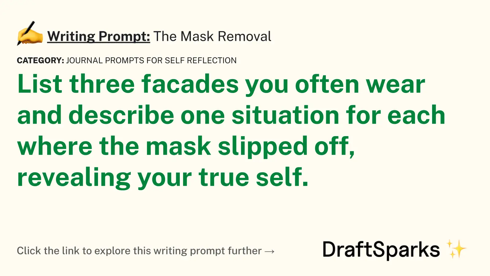 The Mask Removal