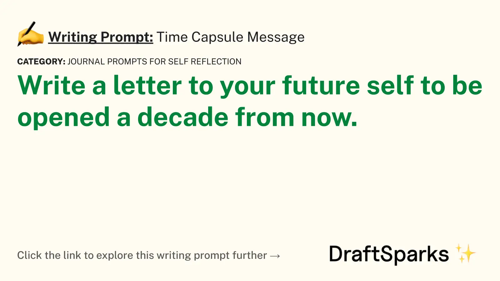 Time Capsule Message