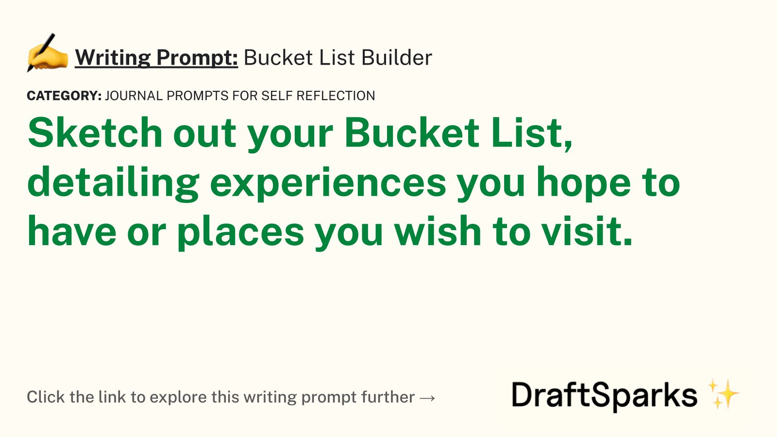 Bucket List Builder