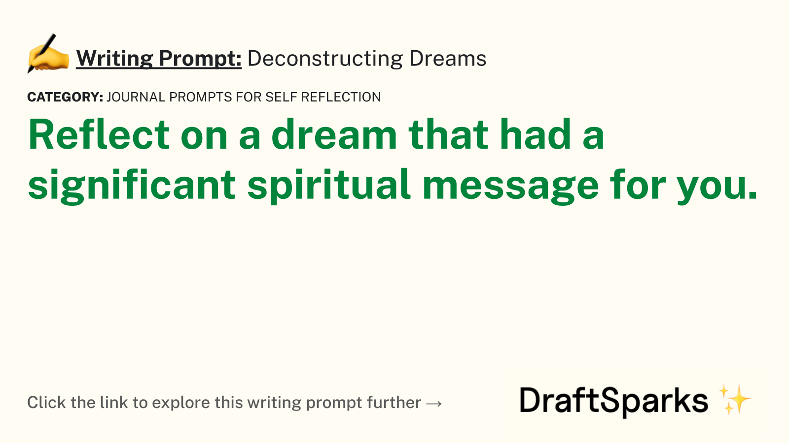 Deconstructing Dreams