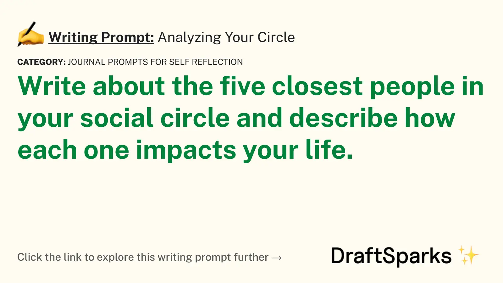 Analyzing Your Circle