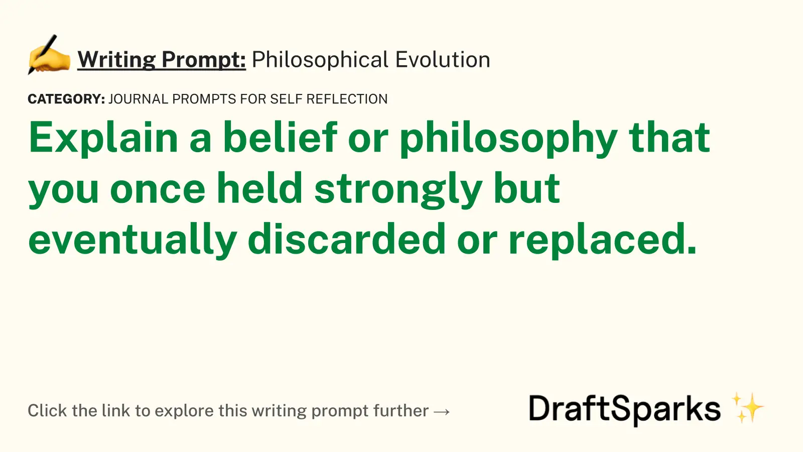 Philosophical Evolution