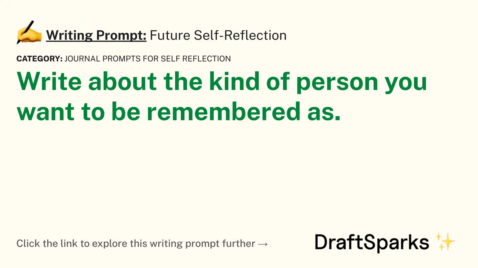Future Self-Reflection