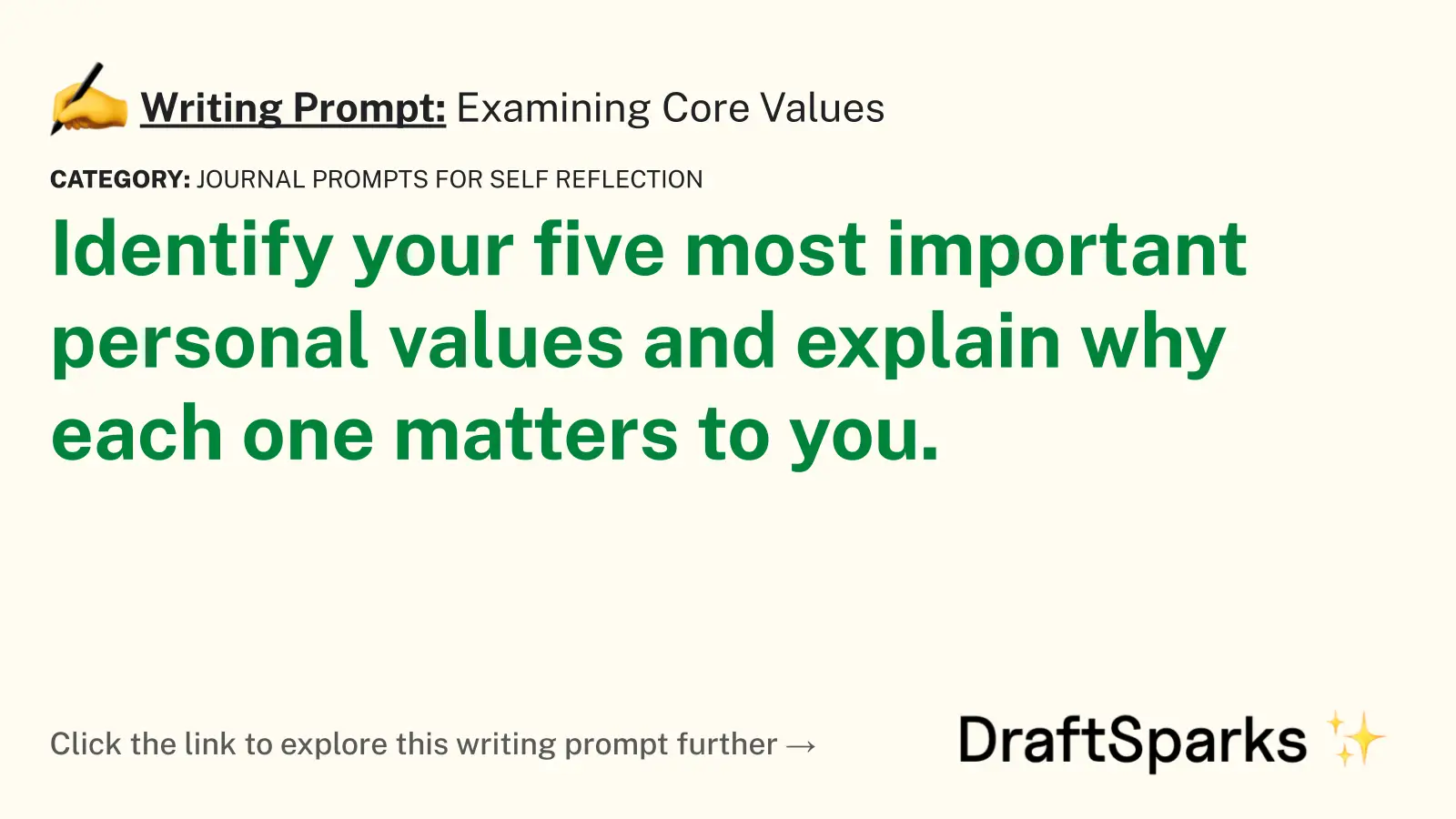 Examining Core Values