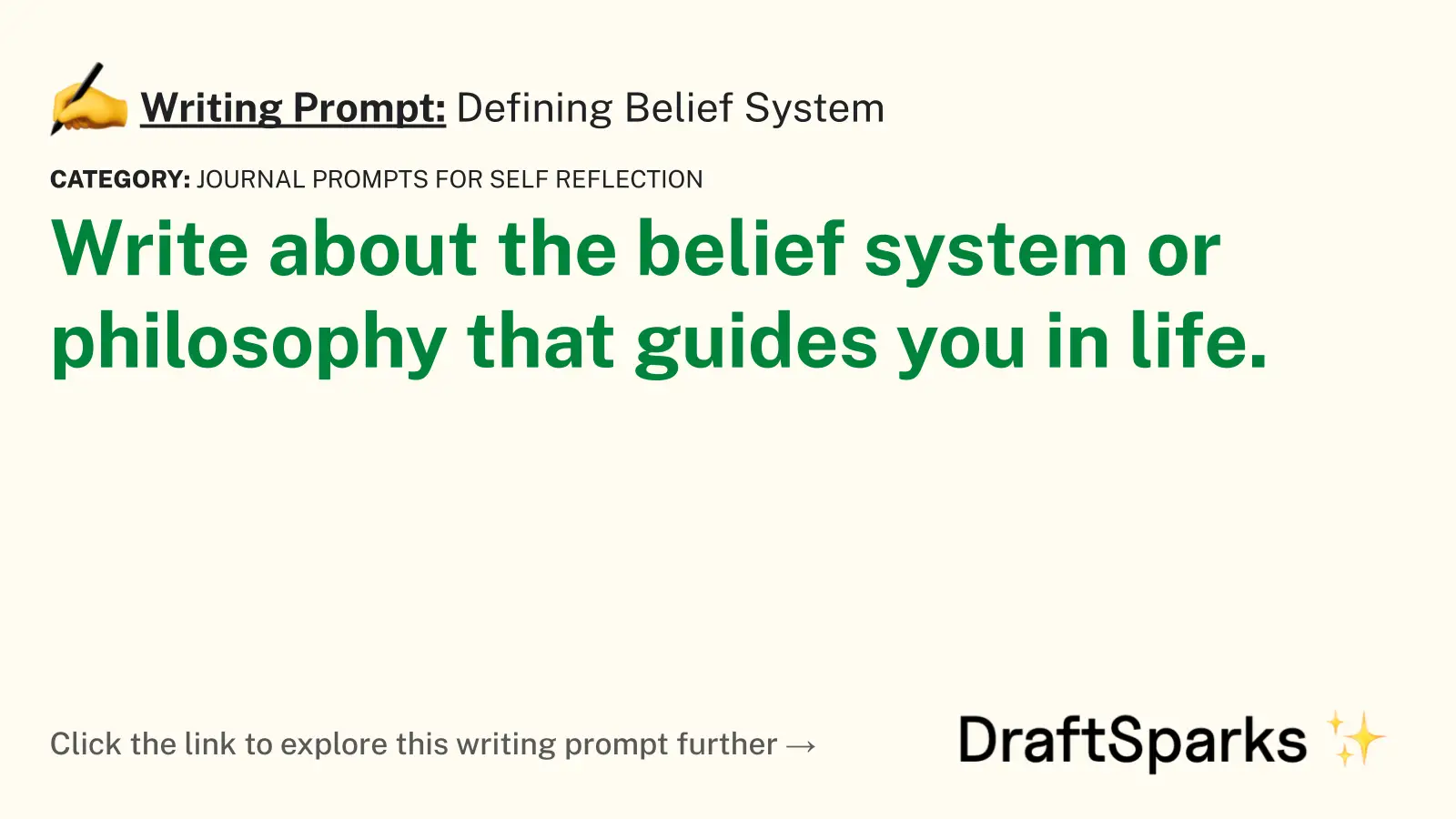 Defining Belief System