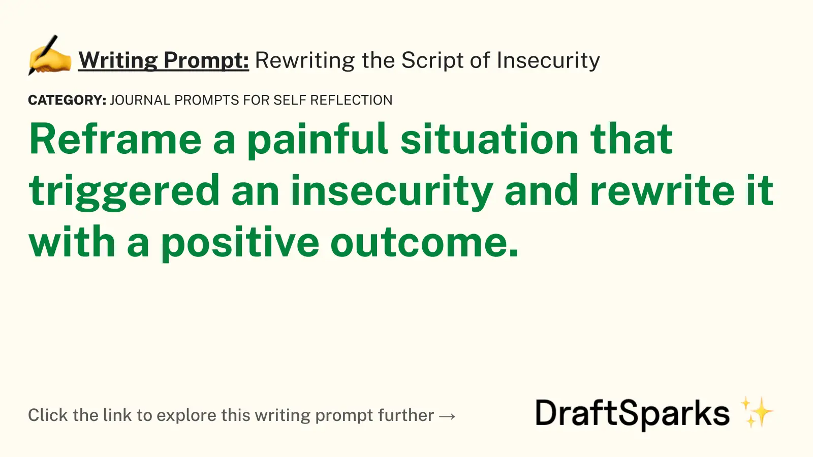 Rewriting the Script of Insecurity