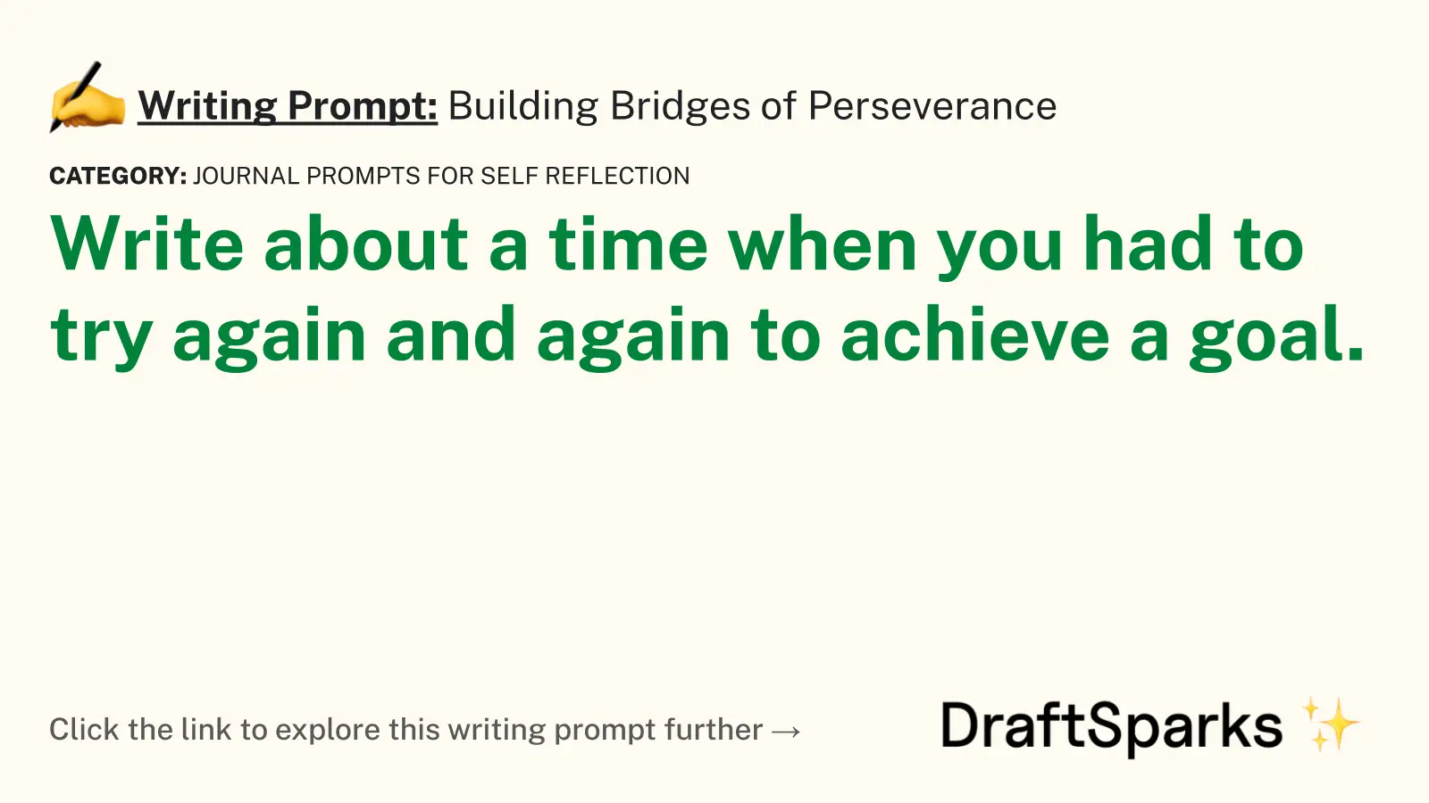Building Bridges of Perseverance
