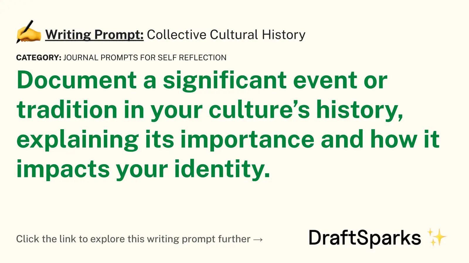 Collective Cultural History