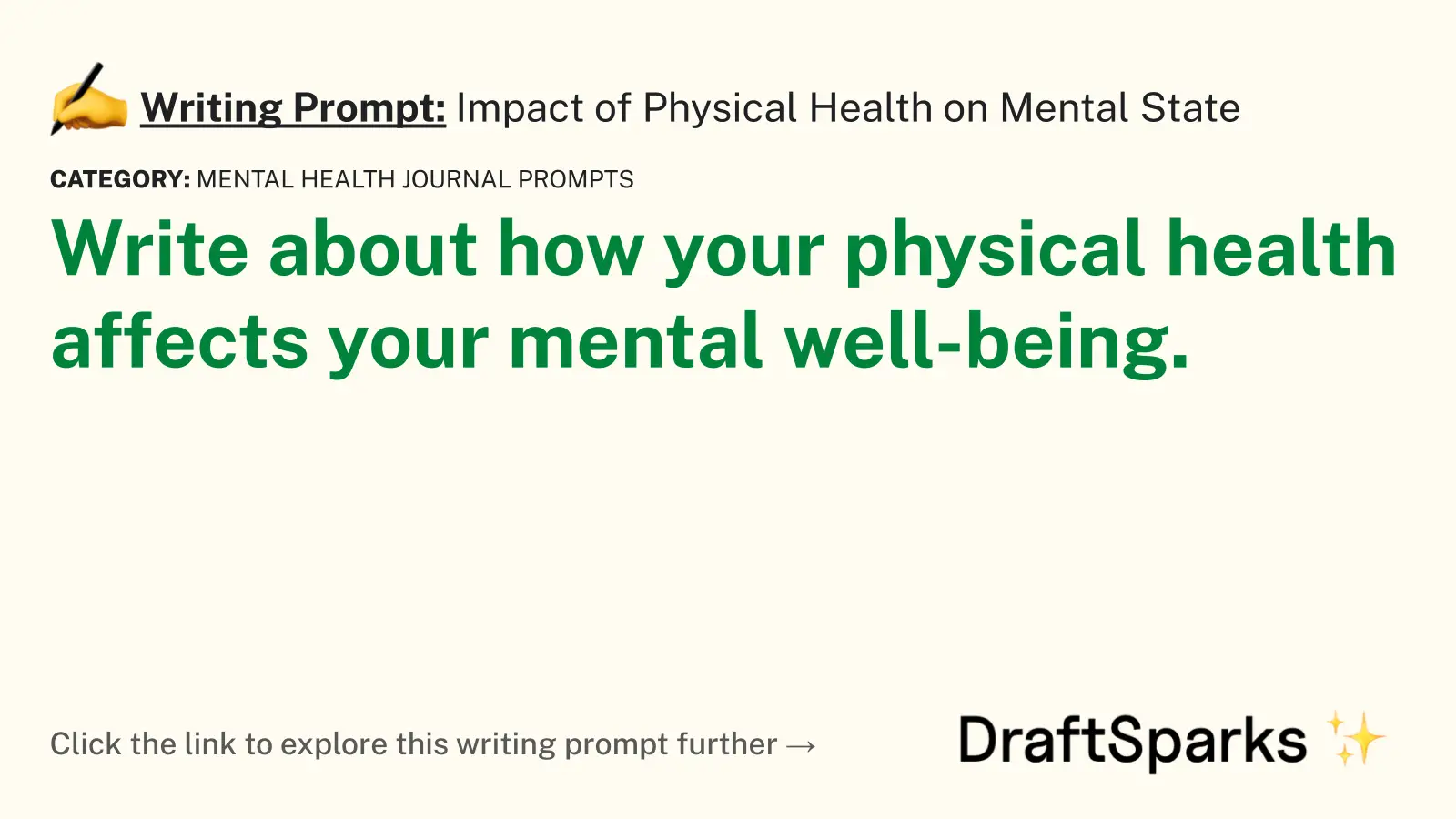 Impact of Physical Health on Mental State