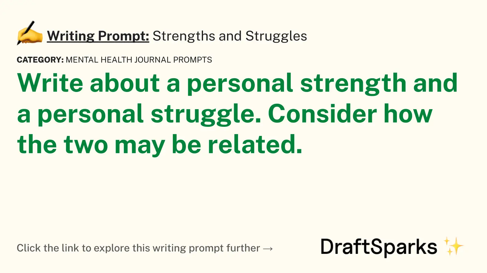 Strengths and Struggles