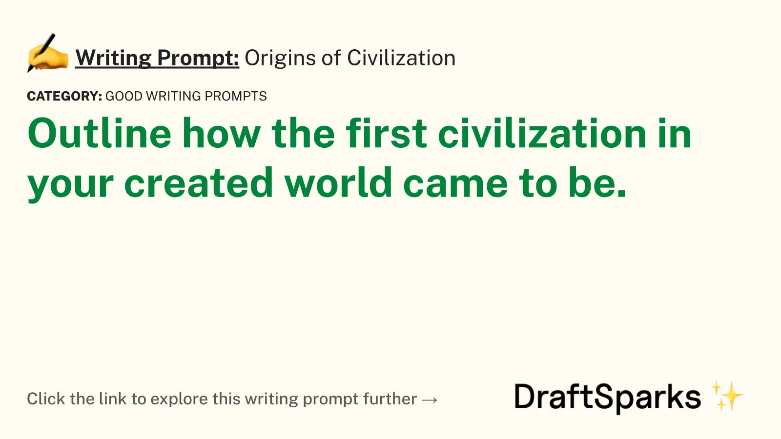 Origins of Civilization
