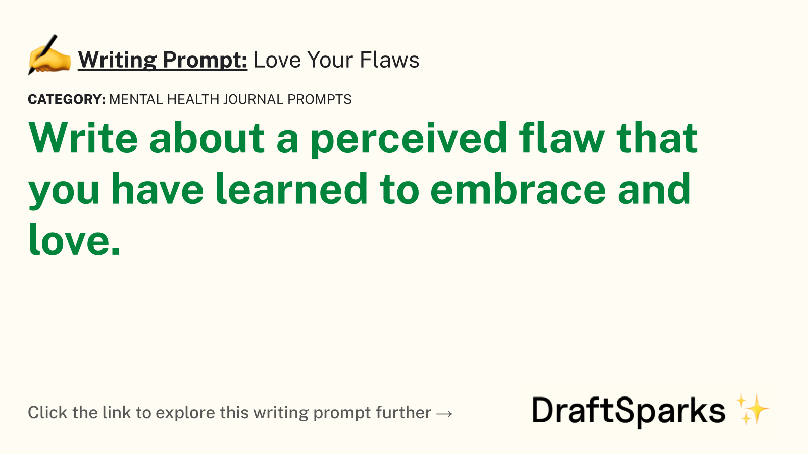 Love Your Flaws