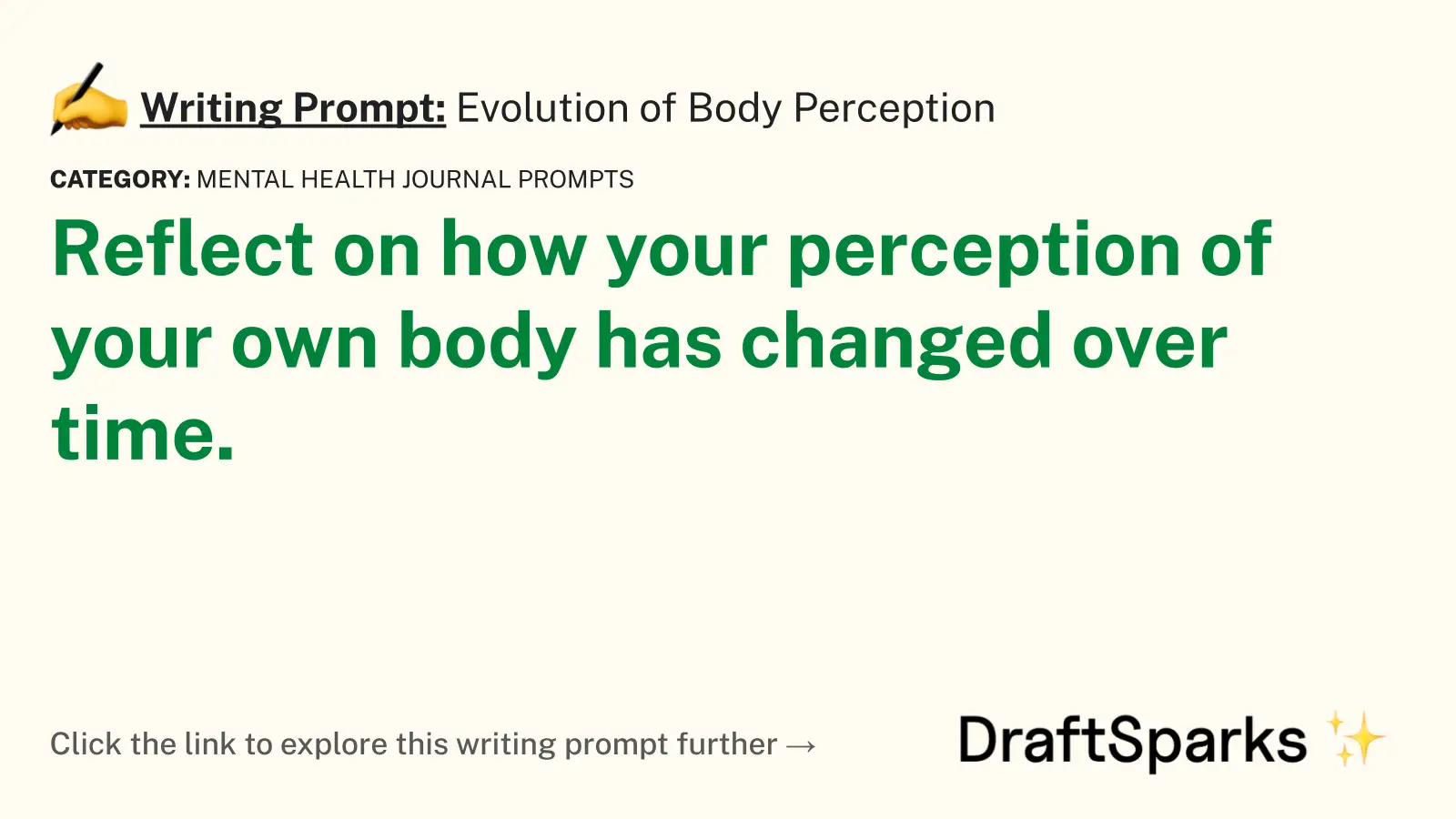 Evolution of Body Perception