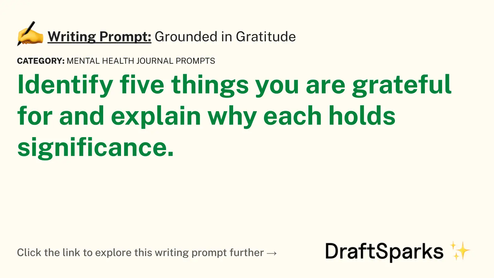 Grounded in Gratitude