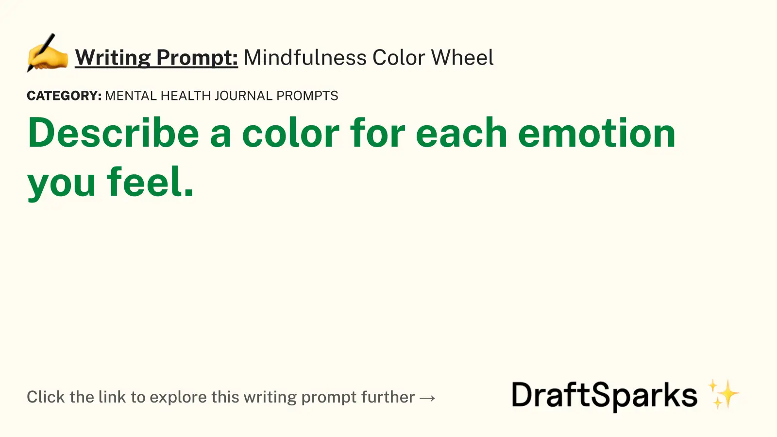 Mindfulness Color Wheel