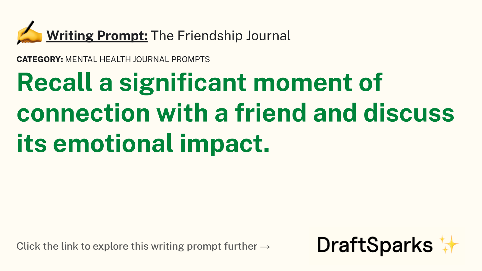 The Friendship Journal