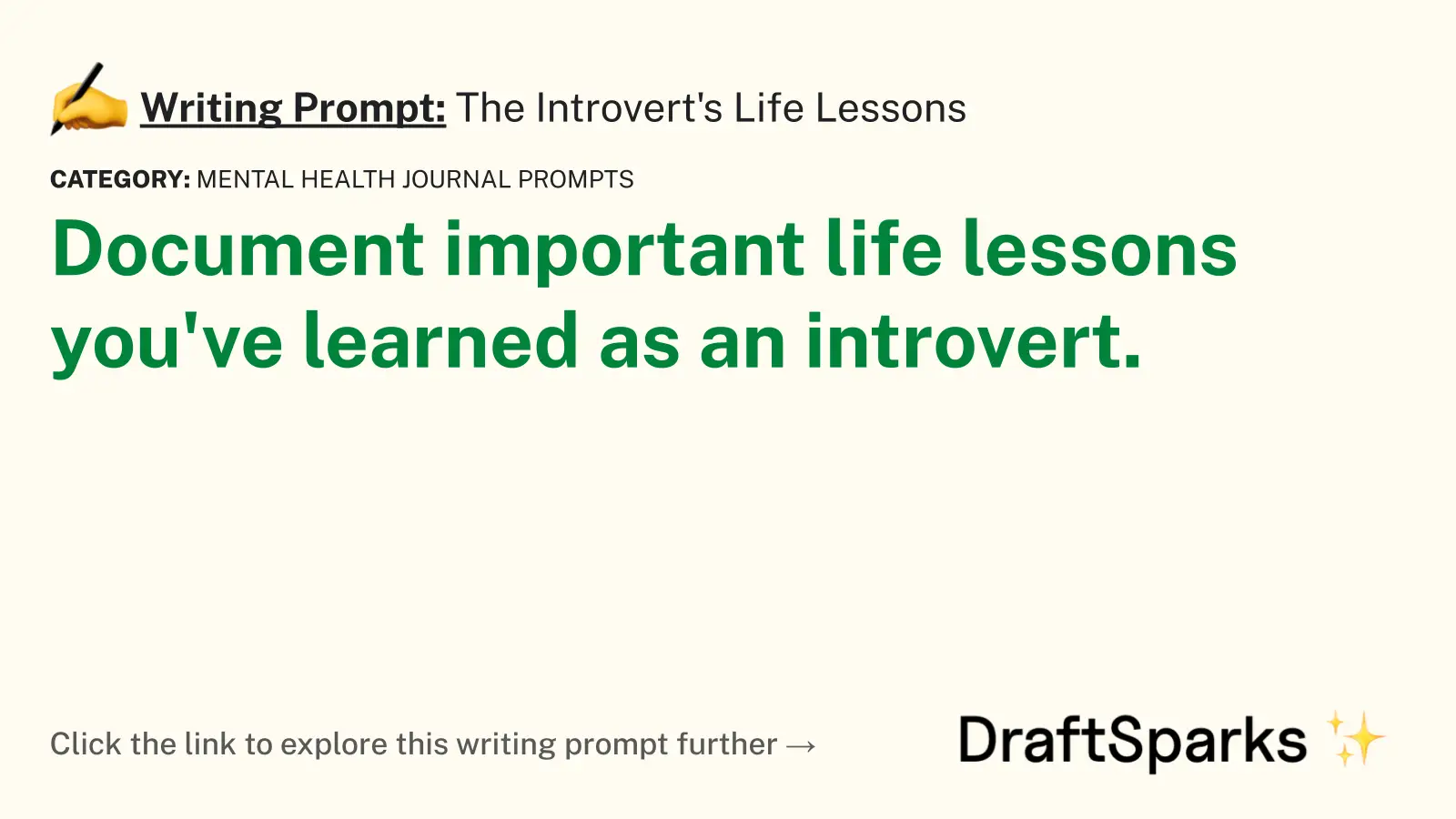 The Introvert’s Life Lessons