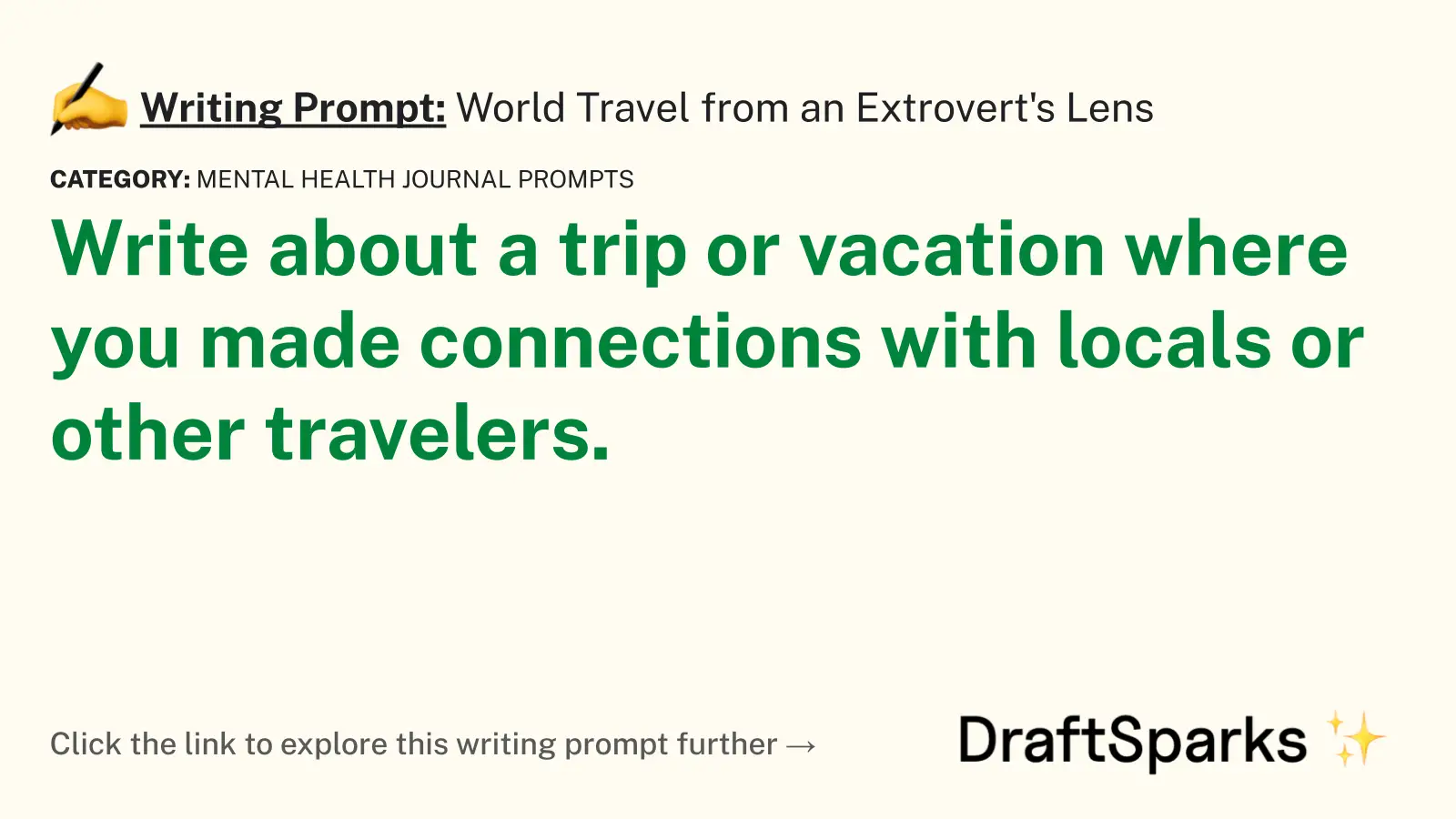 World Travel from an Extrovert’s Lens
